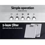 Devanti 900mm Range Hood 90cm Rangehood Stainless Steel - Image 4