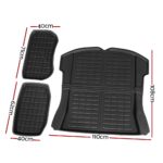 3PCS Car Rear Front Cargo Trunk Toolbox Luggage Rubber Mats for Tesla Model 3 2021-2022 - Image 2