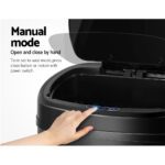 Devanti 58L Motion Sensor Bin Rubbish Automatic Black - Image 4