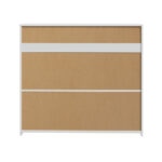 Oikiture Buffet Sideboard LED RGB High Gloss 2 Doors White - Image 5