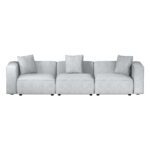 Artiss Modular Sofa Chaise Set 3-Seater Grey - Image 3