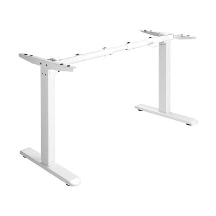 Oikiture Standing Desk Frame Adjustable Motorised White