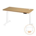 Oikiture Standing Desk Frame Adjustable Motorised White - Image 4