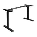 Oikiture Standing Desk Frame Adjustable Dual Motor Black