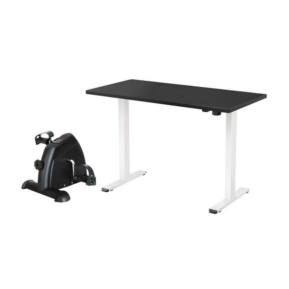 SDPE-114G-140BK-012-202503211020-00 140cm Artiss Electric Standing Desk with Mini Pedal Exercise Bike Home Office - Image 1