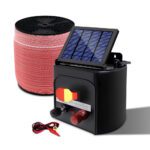 Giantz Fence Energiser 3KM Solar Powered Electric 1200M Poly Tape - Image 3