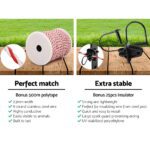 Giantz Fence Energiser 3KM Solar Powered Electric 500M Poly Wire Insulator - Image 5
