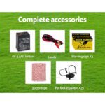 Giantz Fence Energiser 3KM Solar Powered Electric 500M Poly Wire Insulator - Image 6