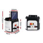 Giantz Fence Energiser 8KM Solar Powered 0.3J Electric Fencing Charger - Image 2