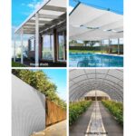 Instahut 50% Shade Cloth 3.66x10m Shadecloth Wide Heavy Duty White - Image 4