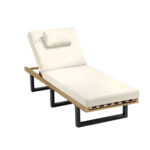 Livsip Sun Lounge Outdoor Lounger Beige