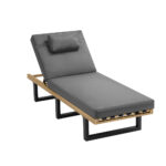 Livsip Sun Lounge Outdoor Lounger Grey