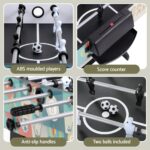4-in-1 Soccer Table Foldable Game Foosball Table Tennis Pool Hockey - Image 4