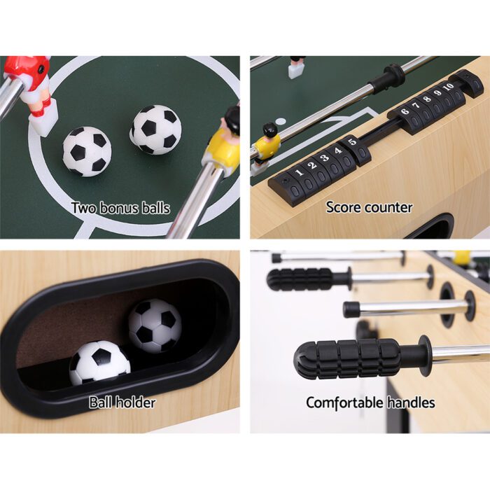4FT Soccer Table Foosball Football Game Home Family Party Gift Playroom Foldable - Image 4