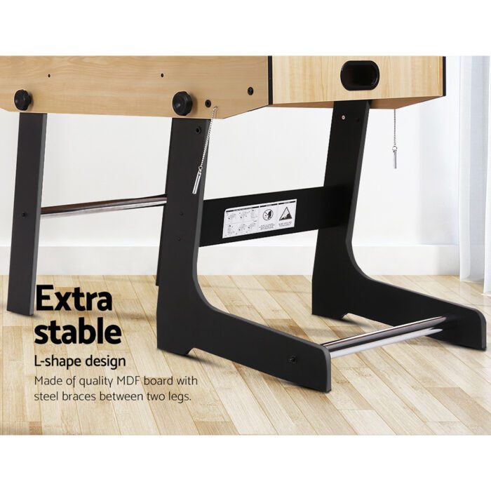 4FT Soccer Table Foosball Football Game Home Family Party Gift Playroom Foldable - Image 5