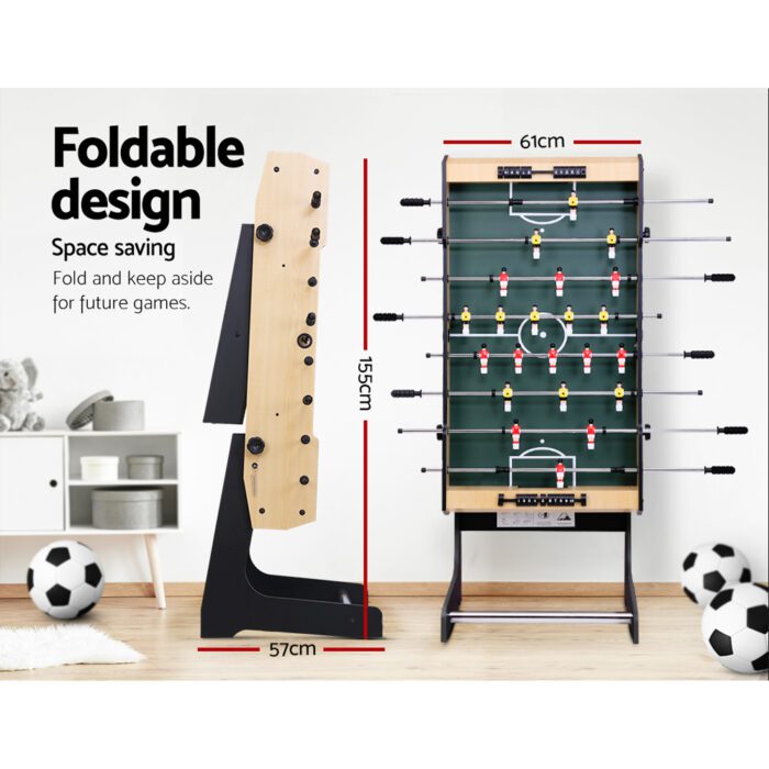 4FT Soccer Table Foosball Football Game Home Family Party Gift Playroom Foldable - Image 6