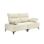 Oikiture 2 Seater Love Seat Couch Sofa Lounge Side Pocket Armrest