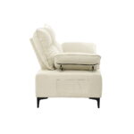 Oikiture 2 Seater Love Seat Couch Sofa Lounge Side Pocket Armrest - Image 6