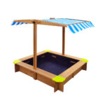 Mazam Sandpit Kids Toy Sandbox with Canopy 95 x 95 x 95cm - Image 4