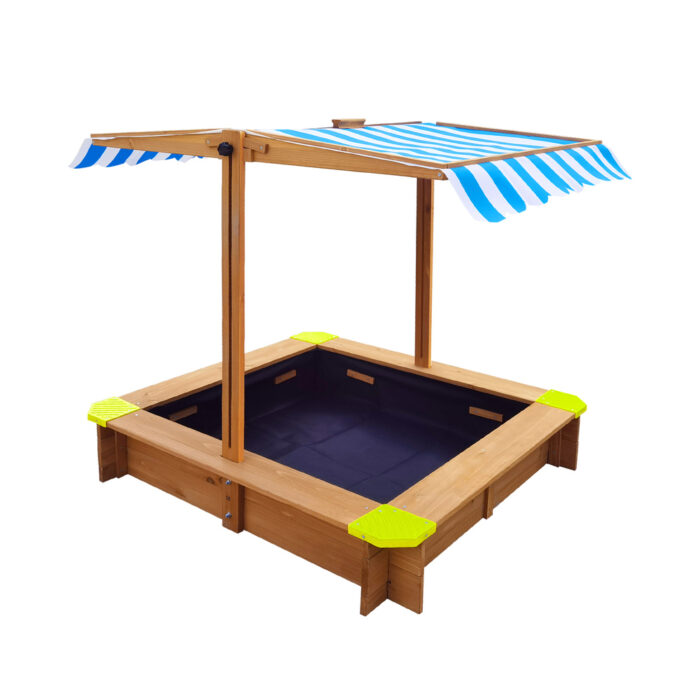 Mazam Sandpit Kids Toy Sandbox with Canopy 95 x 95 x 95cm - Image 4