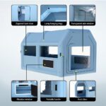 Giantz Inflatable Spray Booth 4X3M Car Paint Tent Filter System Blower - Image 3