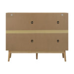 Oikiture Shoes Storage Cabinet 4 Closed & 3 Open Shelves - Image 2