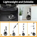 Emajin Shopping Trolley Cart Foldable 45KG Black - Image 5