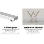 Cefito Bathroom Mixer Spout Wall Bath Tap Square Swivel Bathtub Chrome - Image 6