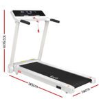 Everfit Treadmill Electric Home Gym Fitness Exercise Knob Foldable 420mm White - Image 2