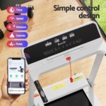 Everfit Treadmill Electric Home Gym Fitness Exercise Knob Foldable 420mm White - Image 5