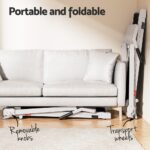 Everfit Treadmill Electric Home Gym Fitness Exercise Knob Foldable 420mm White - Image 6