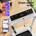 Everfit Treadmill Electric Home Gym Fitness Exercise Knob Foldable 450mm White - Image 5