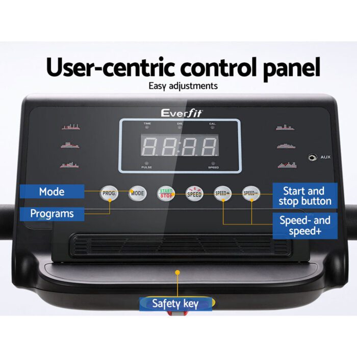 Everfit Treadmill Electric Home Gym Fitness Exercise Machine Foldable 370mm - Image 5