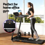 Everfit Treadmill Electric Walking Pad Foldable Incline for Home Office Gym Black - Image 5