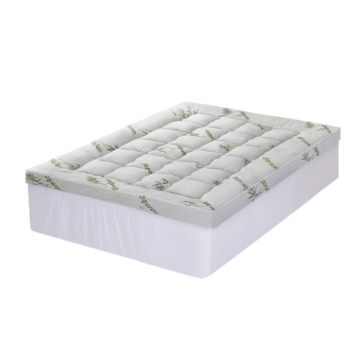 Giselle Mattress Topper 11cm Pillowtop toppers Bamboo Double - Image 2