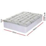 Giselle Mattress Topper 11cm Pillowtop toppers Bamboo Double - Image 3