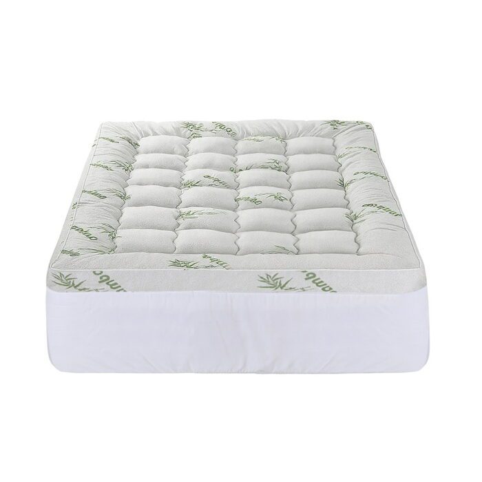 Giselle Mattress Topper 11cm Pillowtop toppers Bamboo Double - Image 4