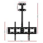 Artiss TV Wall Mount Bracket for 32"-75" LED LCD TVs Full Motion Ceiling Mounted - Image 2