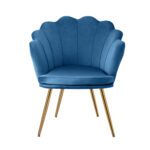 Artiss Armchair Velvet Blue Callista - Image 4