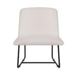 Artiss Accent Chair Armchair Cross Leg Beige - Image 3