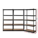 3x1.5M Warehouse Shelving Racking Storage Garage Steel Metal Shelves Rack - Image 2