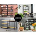3x1.5M Warehouse Shelving Racking Storage Garage Steel Metal Shelves Rack - Image 6