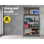 Giantz 1.5M Garage Shelving Warehouse Rack Pallet Racking Storage Shelf Charcoal - Image 3