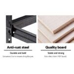 Giantz 1.5M Garage Shelving Warehouse Rack Pallet Racking Storage Shelf Charcoal - Image 4