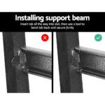 Giantz 1.5M Garage Shelving Warehouse Rack Pallet Racking Storage Shelf Charcoal - Image 6