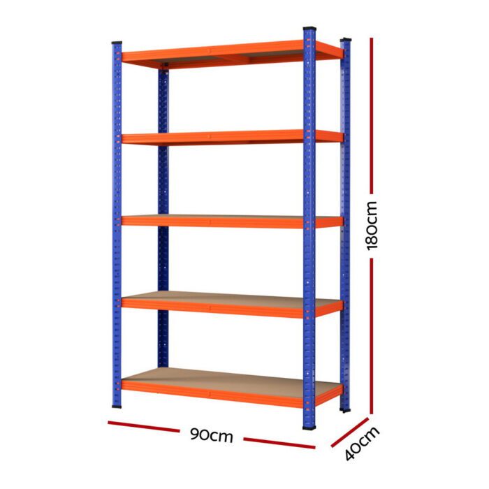3 x 1.8M Giantz Garage Shelving Warehouse Rack - Image 2