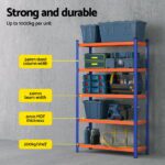 3 x 1.8M Giantz Garage Shelving Warehouse Rack - Image 4