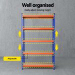 3 x 1.8M Giantz Garage Shelving Warehouse Rack - Image 5