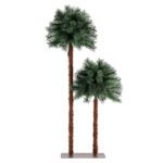 Jingle Jollys Christmas Tree 1.5+1m LED Xmas Palm Tree Party Decorations 2 in 1 - Image 3